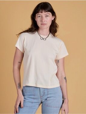 NWOT Big Bud Press Organic Tee - Vintage Off White